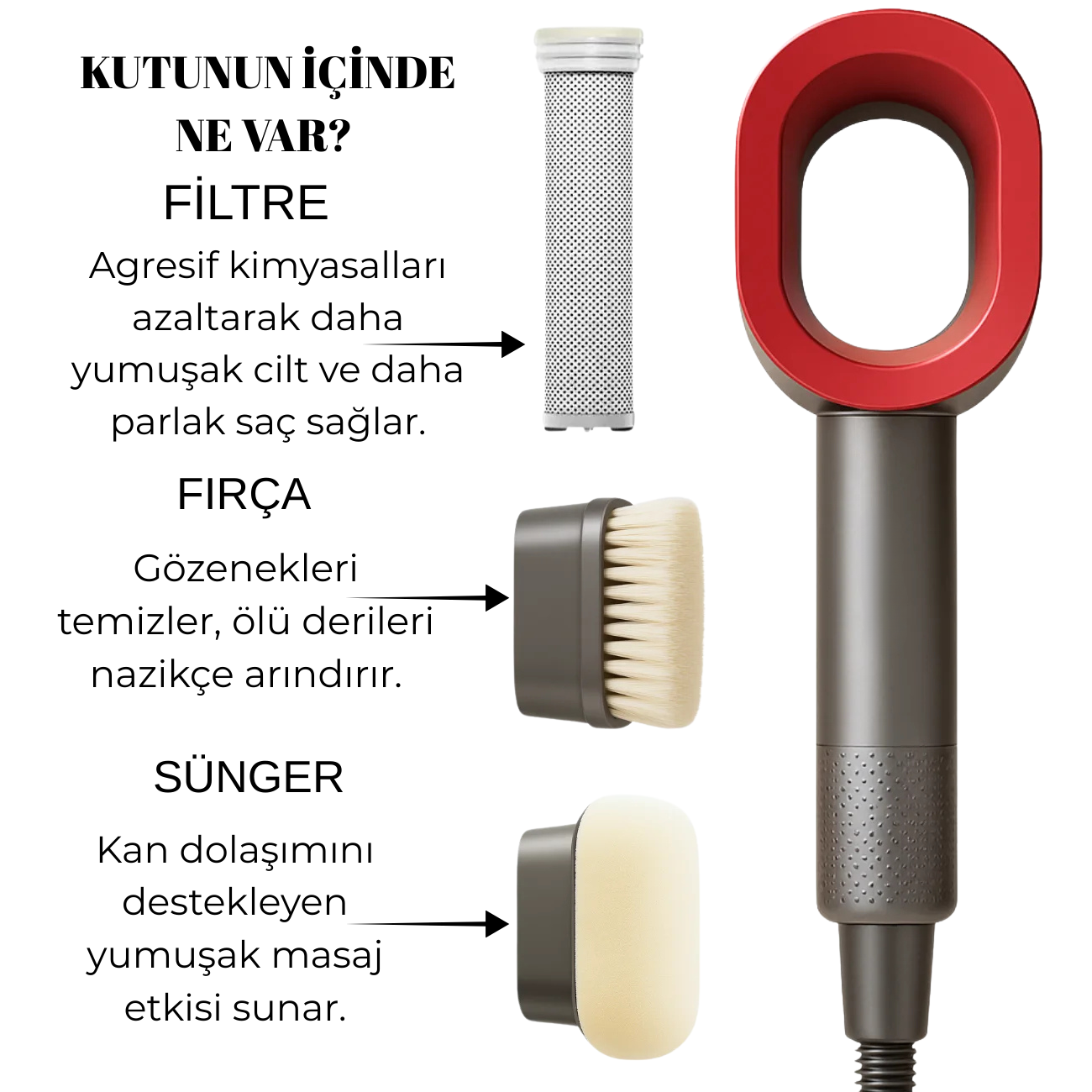 Yüksek Basınçlı Filtreli Duş Başlığı